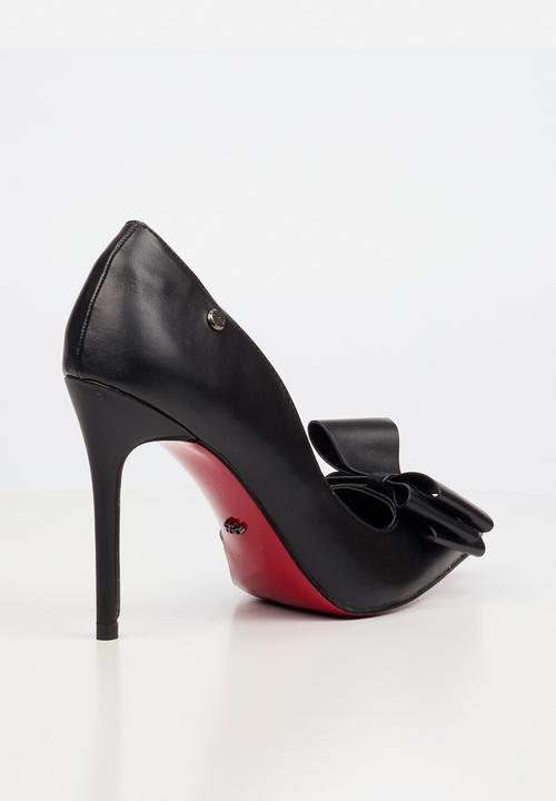 Miss Black - Lola 76 bow heel - black