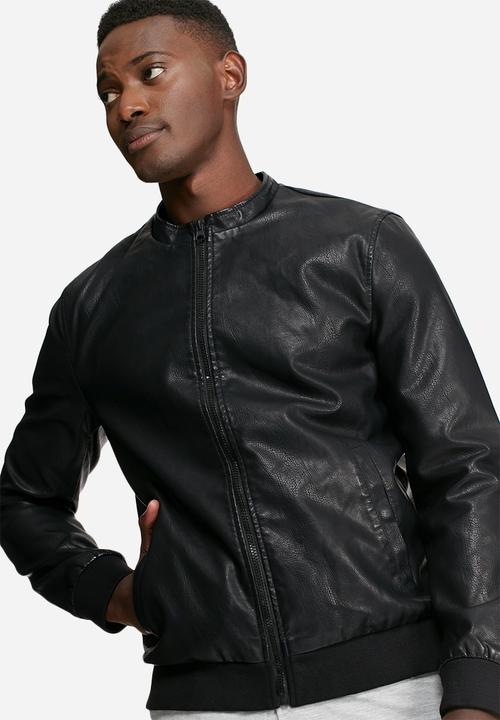 Only & Sons - Camp faux leather jacket