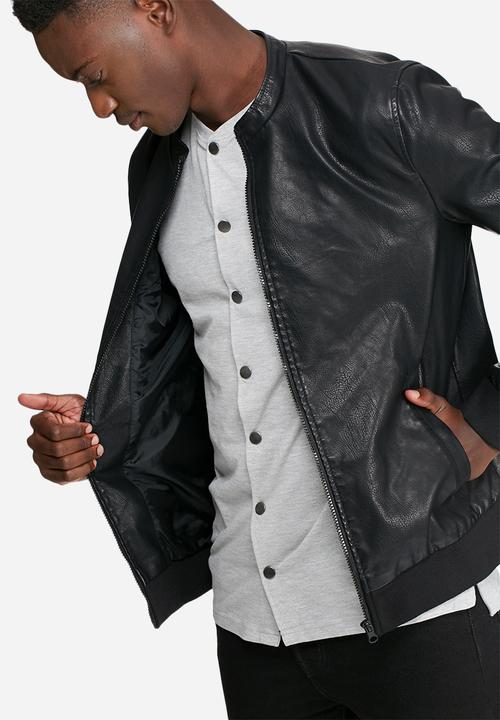 Only & Sons - Camp faux leather jacket