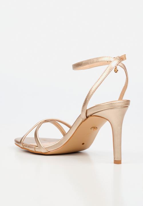 Miss Black - Nelly 1 classic ankle-strap heel - champagne