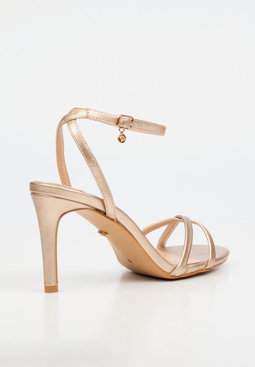 Miss Black - Nelly 1 classic ankle-strap heel - champagne