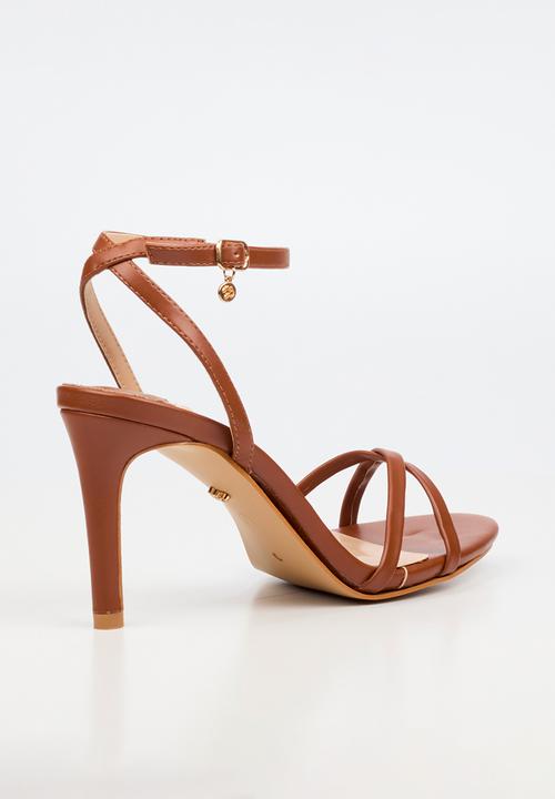 Miss Black - Nelly 1 classic ankle-strap heel - tan