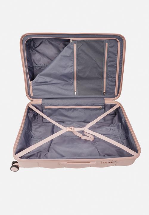 Elle - Large 4-wheel trolley case with TSA lock - dusty pink