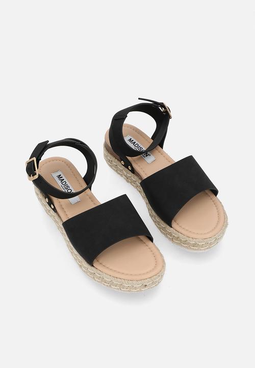 Madison® - Catherine sleek 2 ankle strap - black