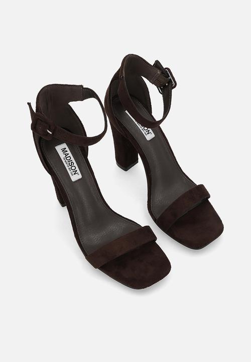 Madison® - Angelique 5 open toe ankle strap - chocolate