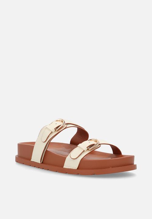 Madison® - Rose two strap slide - neutral// tan multi