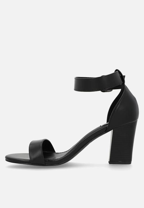 Madison® - Allan 5 open toe ankle strap - black