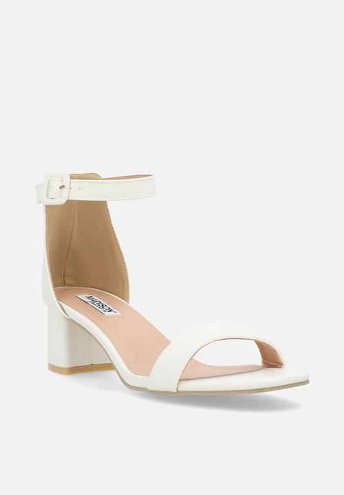 Madison® - Amira 4 open toe ankle strap - white