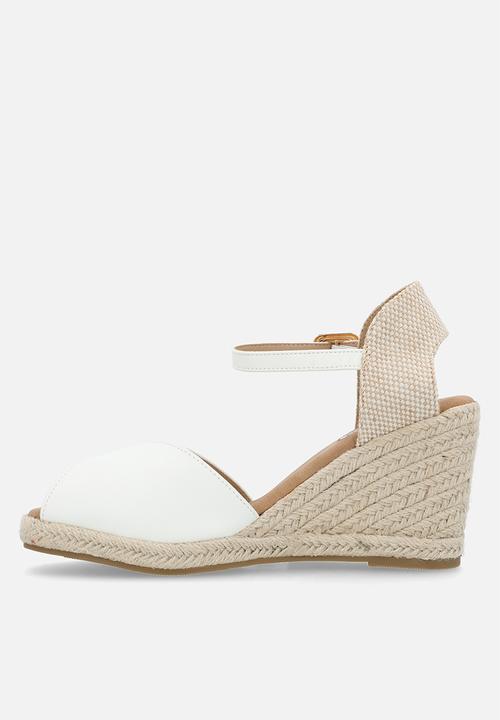 Madison® - Poison open toe ankle strap - white