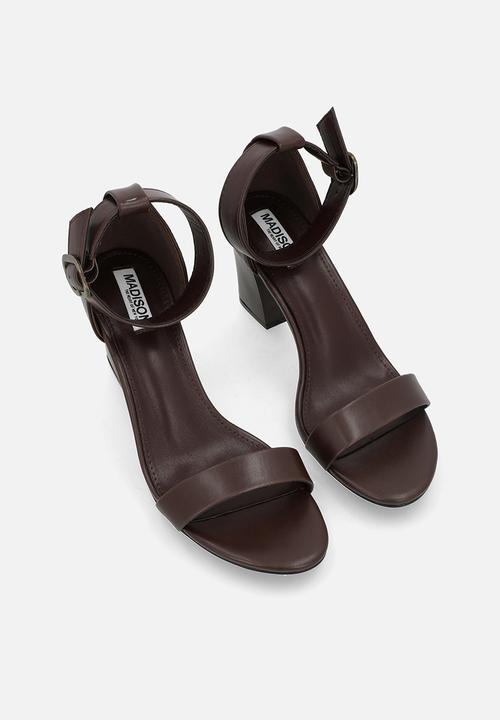 Madison® - Allan 5 open toe ankle strap - chocolate