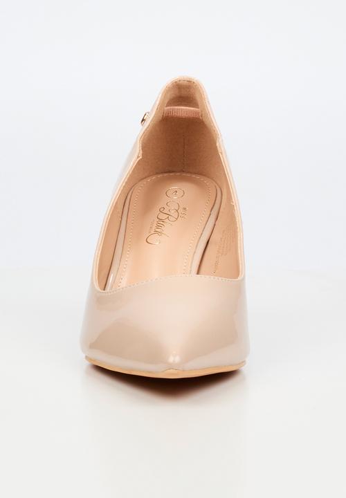 Miss Black - Nola 5 classic scallop heel - neutral