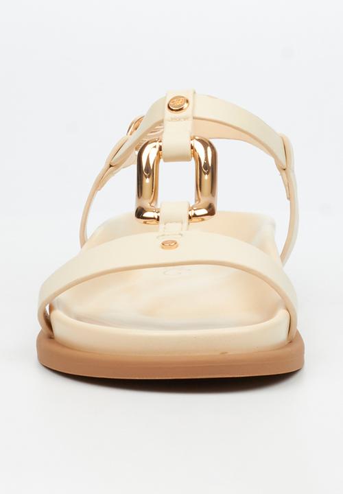 Miss Black - Polpetta 4 gold trim sandal - neutral