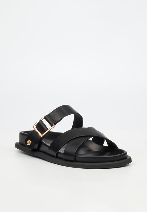 Miss Black - Polpetta 9 multi-strap buckle sandal - black