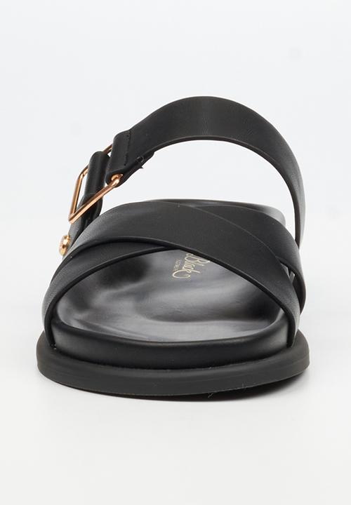 Miss Black - Polpetta 9 multi-strap buckle sandal - black