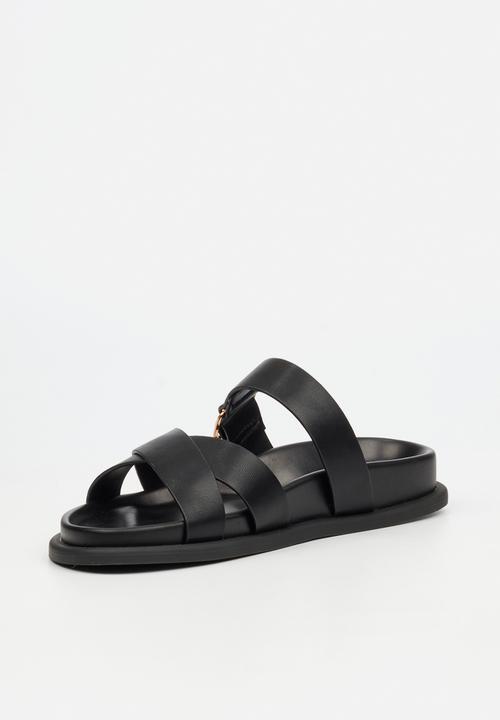 Miss Black - Polpetta 9 multi-strap buckle sandal - black