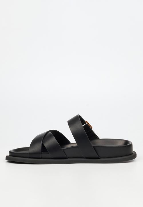 Miss Black - Polpetta 9 multi-strap buckle sandal - black