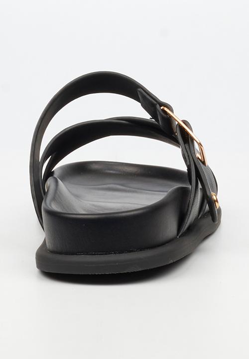 Miss Black - Polpetta 9 multi-strap buckle sandal - black