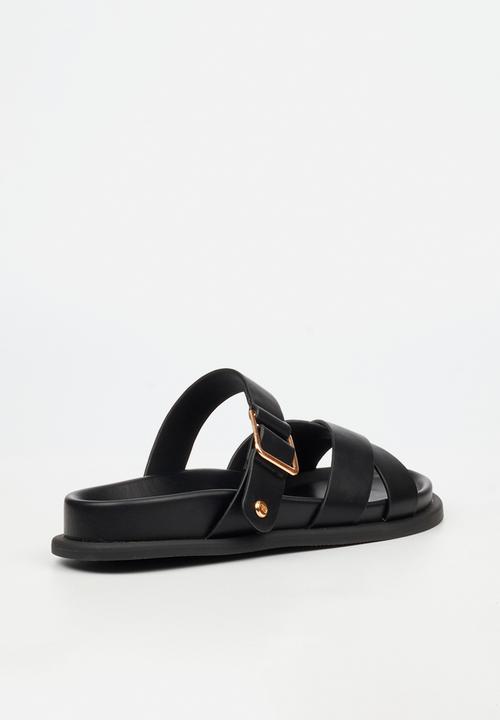 Miss Black - Polpetta 9 multi-strap buckle sandal - black
