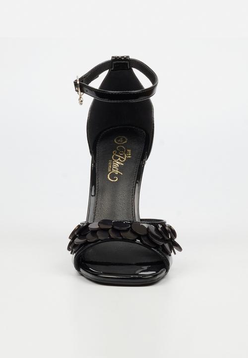 Miss Black - Tayla 1 shell ankle-strap heel - black