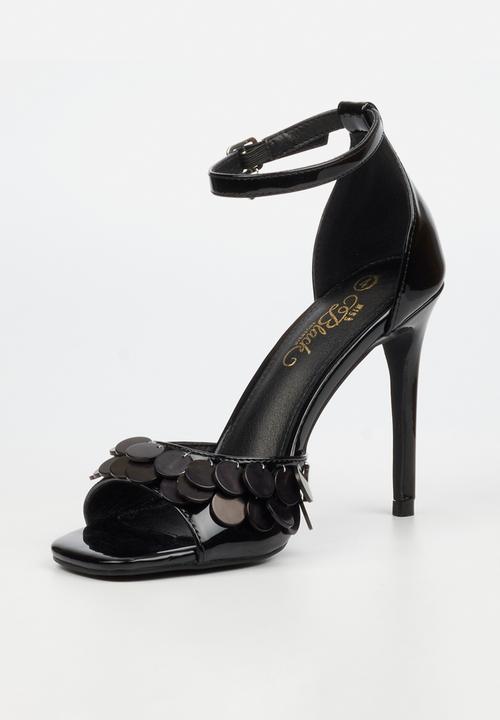 Miss Black - Tayla 1 shell ankle-strap heel - black
