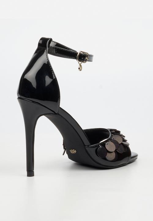 Miss Black - Tayla 1 shell ankle-strap heel - black
