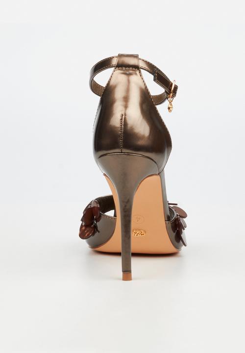 Miss Black - Tayla 1 shell ankle-strap heel - bronze