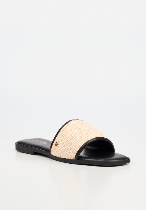 Miss Black - Zenia 1 raffia sandal - black