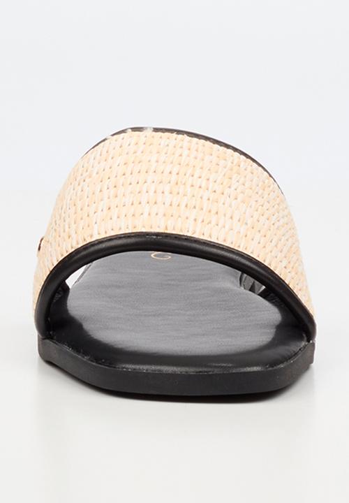 Miss Black - Zenia 1 raffia sandal - black