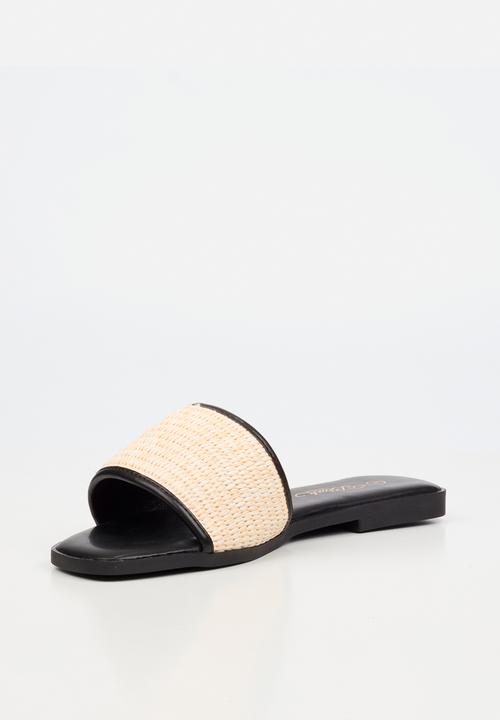 Miss Black - Zenia 1 raffia sandal - black