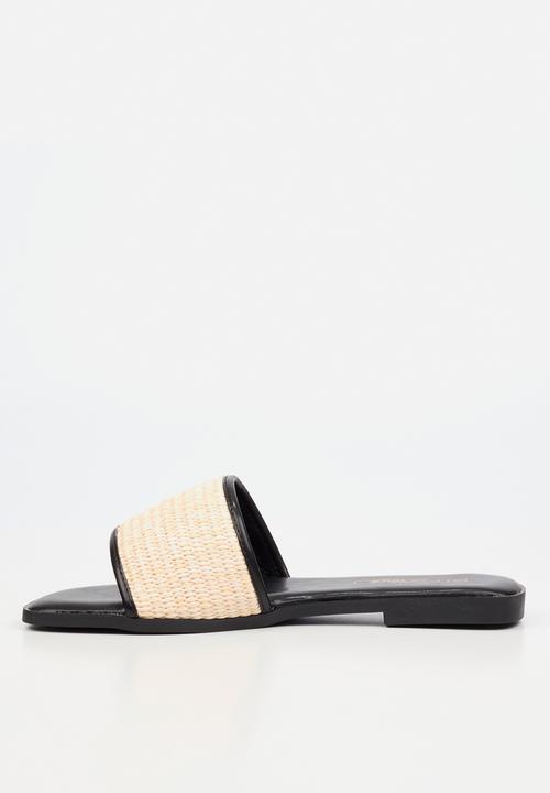 Miss Black - Zenia 1 raffia sandal - black