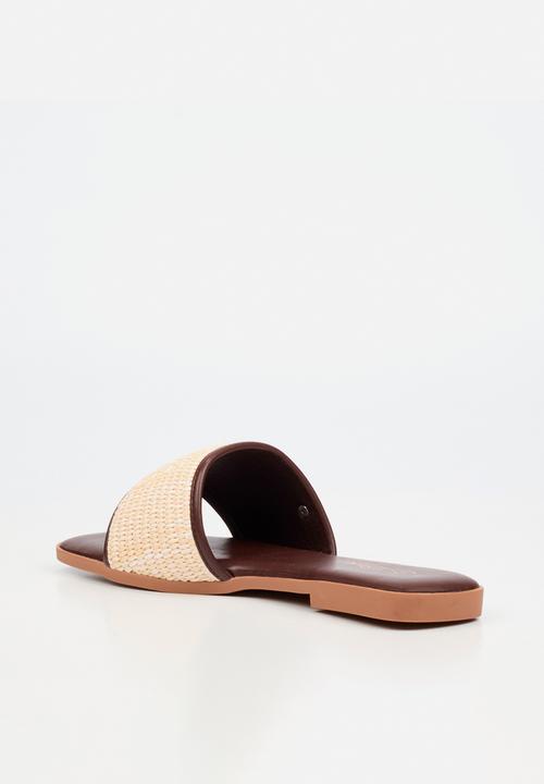 Miss Black - Zenia 1 raffia sandal - tan