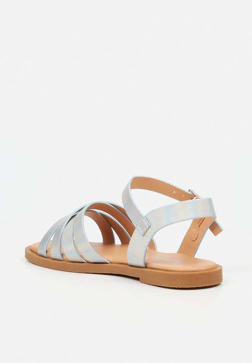 Flutterby - Lillie 1 girls sandal - silver