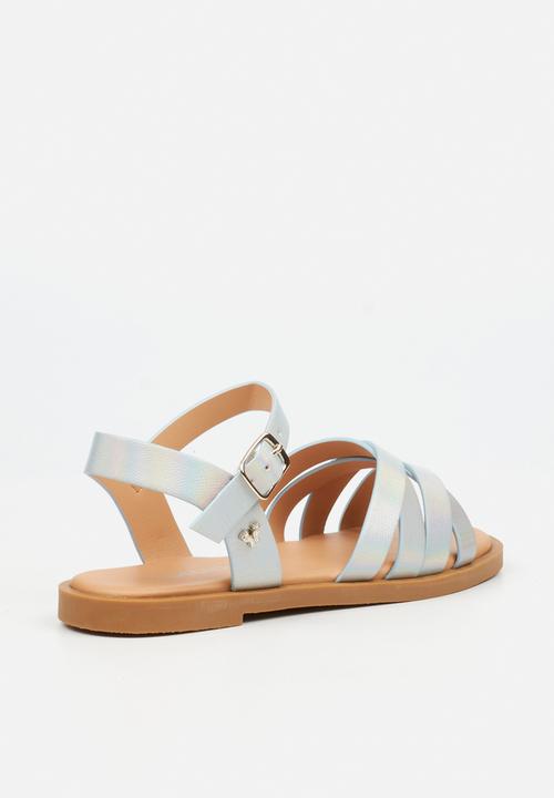 Flutterby - Lillie 1 girls sandal - silver