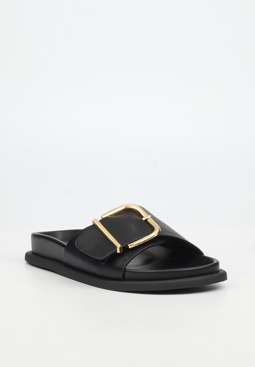 Miss Black - Polpetta 12 buckle strap sandal - black