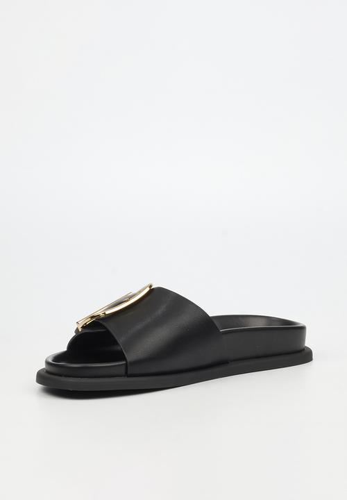 Miss Black - Polpetta 12 buckle strap sandal - black