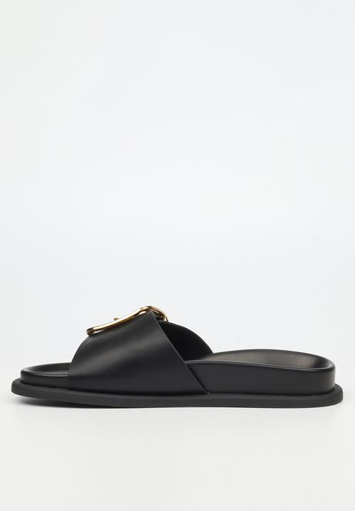 Miss Black - Polpetta 12 buckle strap sandal - black