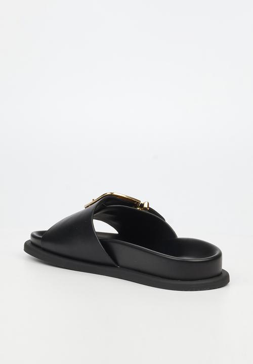 Miss Black - Polpetta 12 buckle strap sandal - black