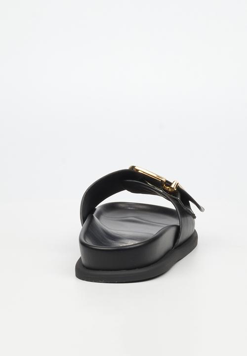 Miss Black - Polpetta 12 buckle strap sandal - black