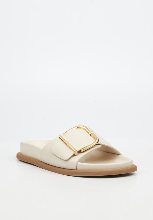 Miss Black - Polpetta 12 buckle strap sandal - natural