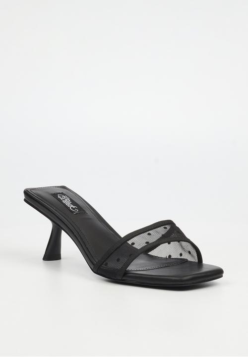 Miss Black - Serita 2 polka-dot mesh heel - black