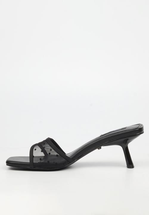 Miss Black - Serita 2 polka-dot mesh heel - black