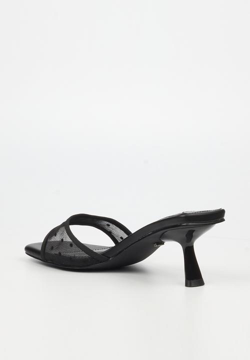 Miss Black - Serita 2 polka-dot mesh heel - black