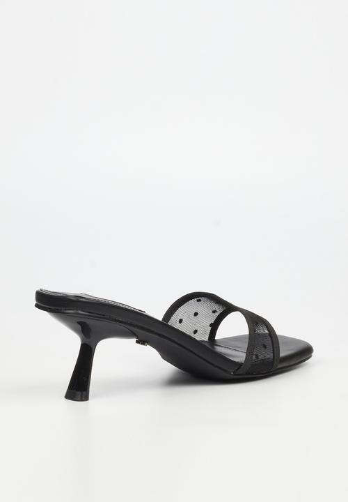 Miss Black - Serita 2 polka-dot mesh heel - black