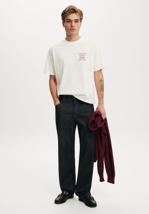 Cotton On - Everyday Fit Graphic T-shirt - Vintage White/Fresh Daily