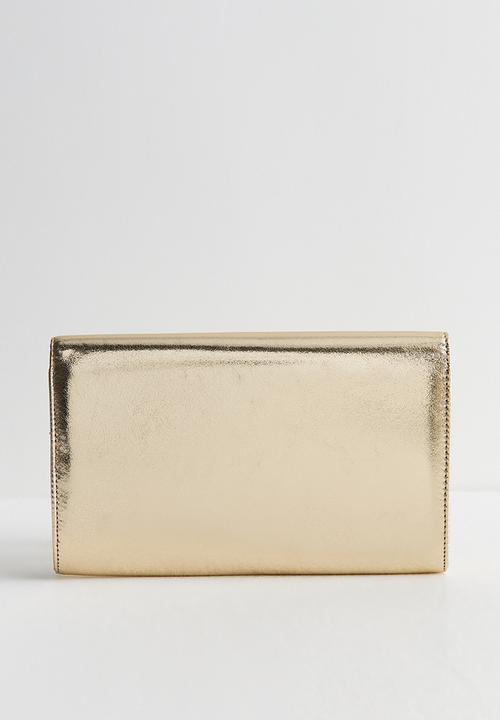 New Look - Effie Bar Clutch - Gold