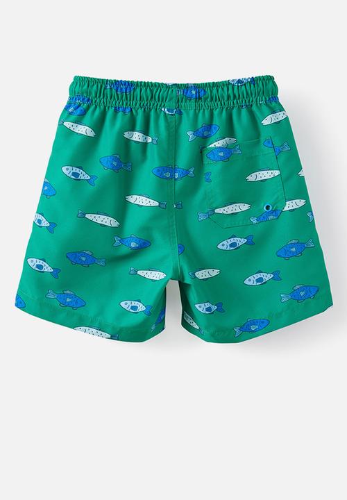 Cotton On - Bailey Board Short - English Ivy/Fish