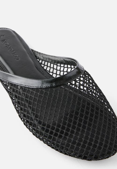 Cotton On - Slipper mule - black mesh