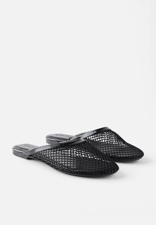 Cotton On - Slipper mule - black mesh