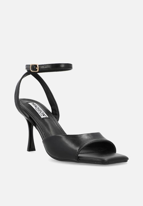 Madison® - Gretta open toe ankle strap - black