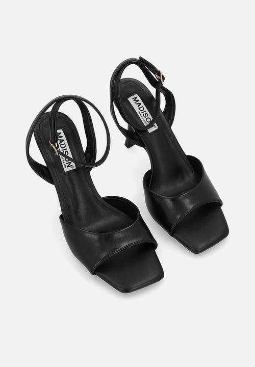Madison® - Gretta open toe ankle strap - black